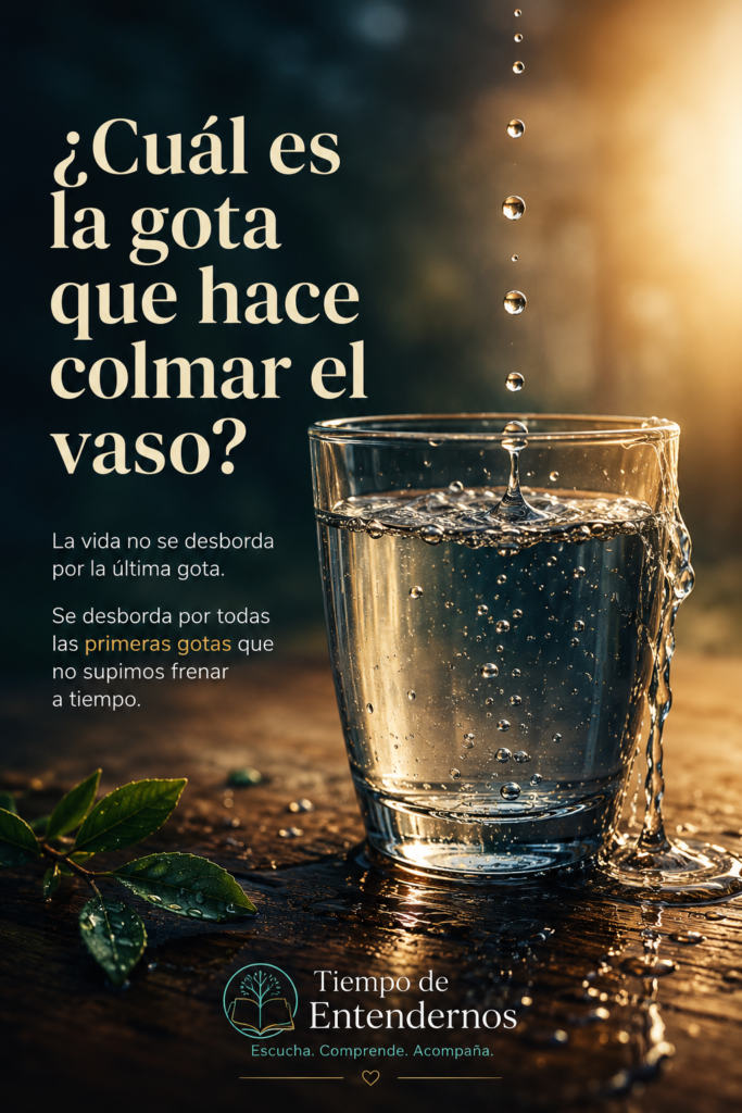 En ocasiones la vida se nos desborda, te invito a una pequeña reflexión que a mi me ayudo mucho