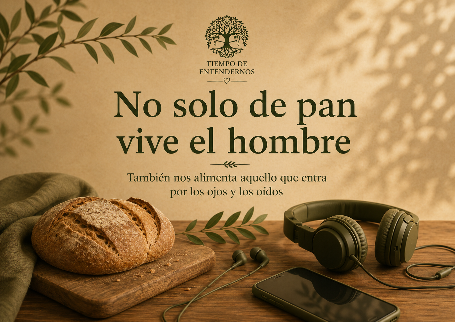 No solo de pan vive el hombre.